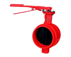 Grooved manual butterfly valve